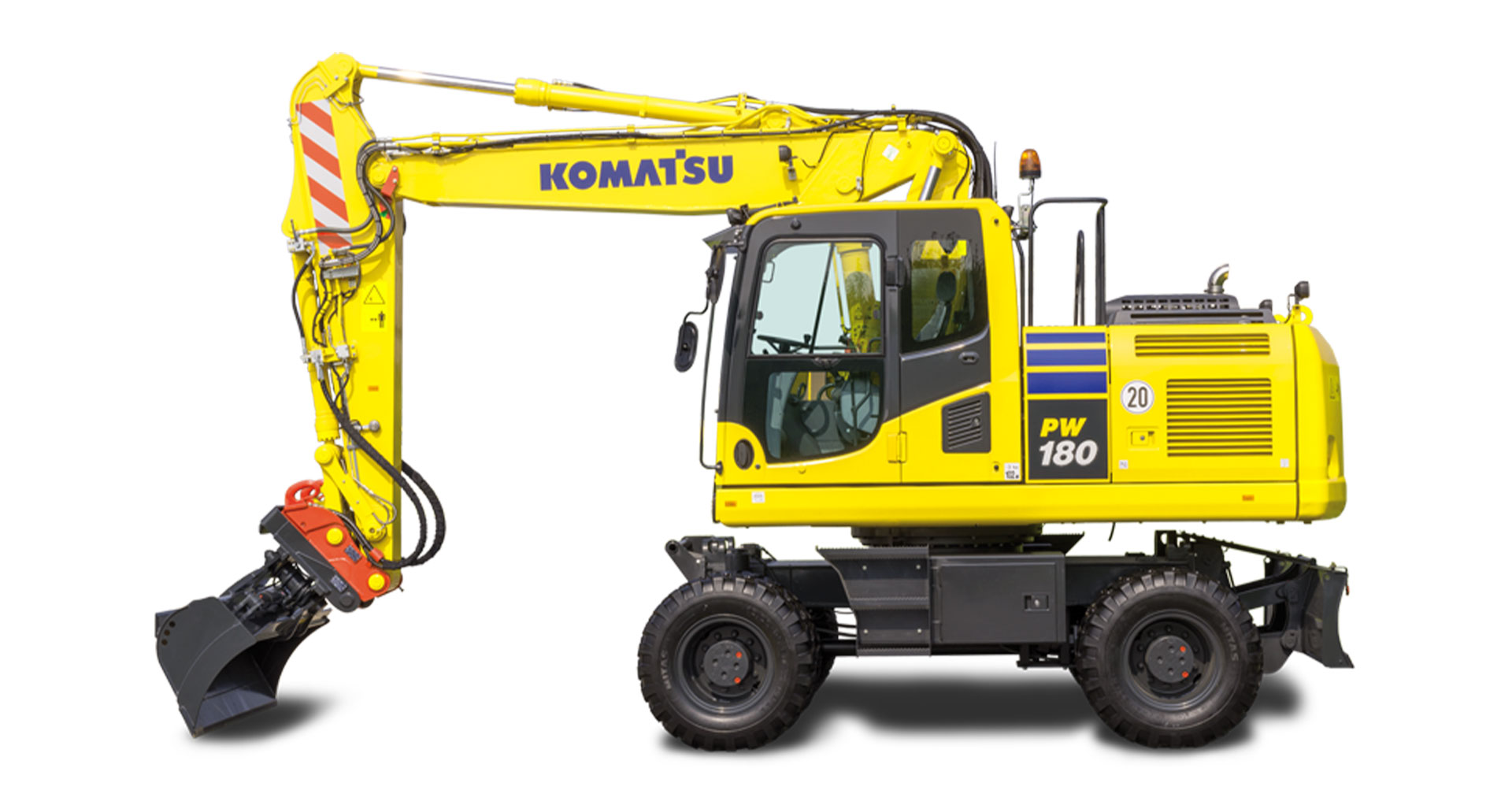 Escavatore gommato Komatsu PW180-10