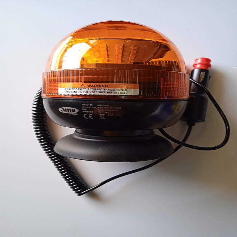 GIROFARO A LED 12-24V CON BASE MAGNETICA 60118